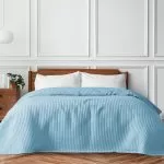 Πικέ υπέρδιπλη waffle Art 1990 L.blue  230×240 Γαλάζιο Beauty Home