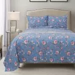 Σετ σεντόνια Cotton Brushed υπέρδιπλα Sheraton Art 12003 230×260 Εμπριμέ Beauty Home