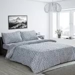 Σετ σεντόνια φανελένια King Size με λάστιχο Bailey Art 12122 185×200+32 Εμπριμέ Beauty Home